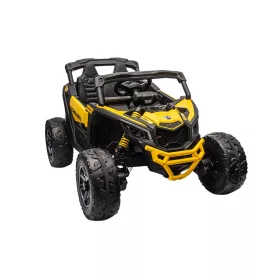   Elektromos gyerek buggy Can-Am Maverick 4x4 sárga 2 személyes