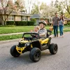 Elektromos gyerek buggy Can-Am Maverick 4x4 sárga 2 személyes