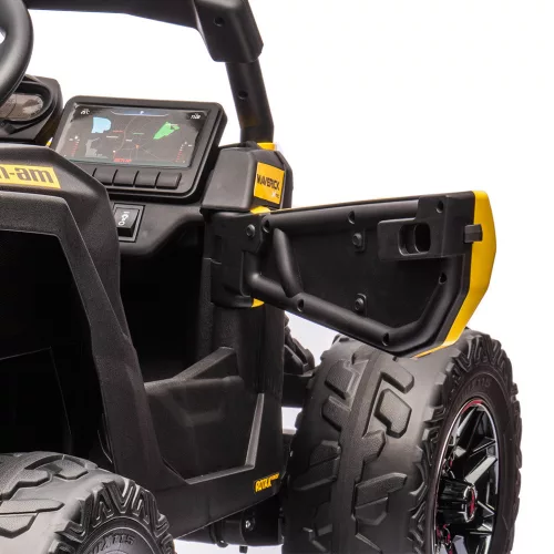 Elektromos gyerek buggy Can-Am Maverick 4x4 sárga 2 személyes