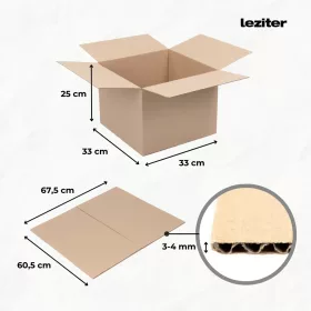 Kartondoboz 33x33x25 cm
