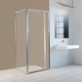   Flexi 80x80 cm sarokba szerelhető szögletes zuhanykabin zuhanytálca nélkül