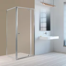   Flexi 80x90 cm sarokba szerelhető aszimmetrikus zuhanykabin zuhanytálca nélkül
