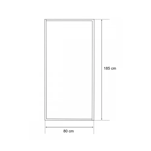 Zuhanyfal 90x185 cm
