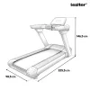 Futópad Led kijelzővel Titanfit Max 200 Kg, 3 LE, 1-25 Km/h, dőlésszög 0-18%