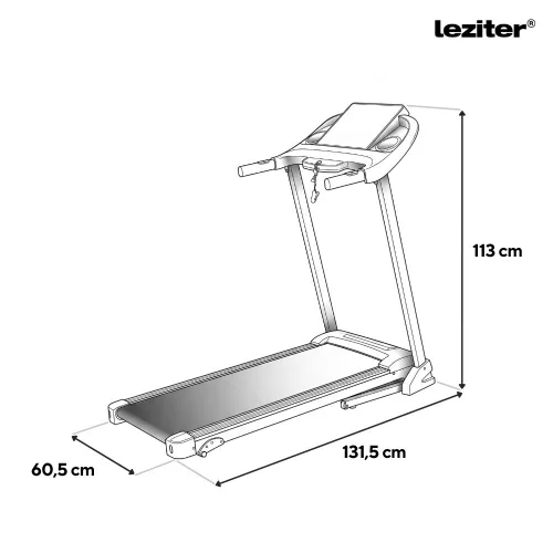 Futópad Led kijelzővel Everit Max 120 kg, 0,75 LE, 0,8-12 KM/h, dőlésszög 0-3%