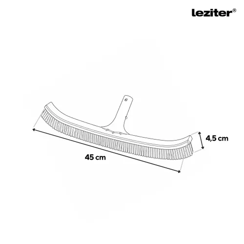 Hajlított medence tisztító kefe 45 cm