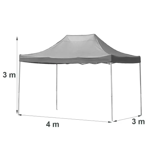 Összecsukható kerti pavilon 3x4 m