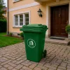Hulladéktároló 240L zöld