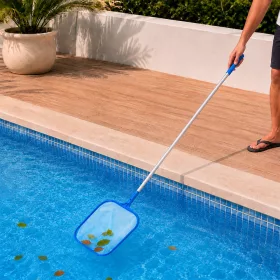 Medence tisztító háló 5 részes nyéllel 122 cm