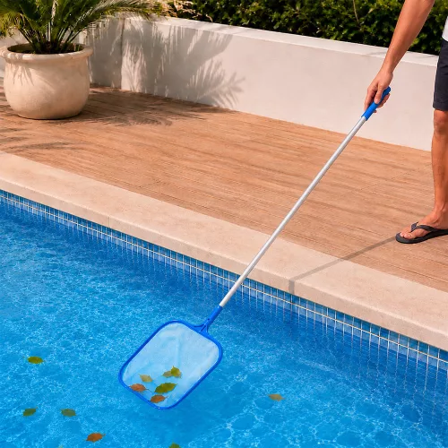 Medence tisztító háló 5 részes nyéllel 122 cm
