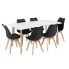 Silla 150 6+1 étkező garnitúra fehér-fekete