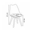Silla 150 6+1 étkező garnitúra fehér-fekete
