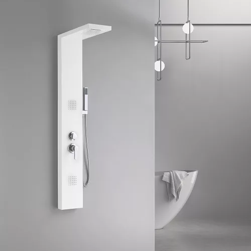 Malaga White hidromasszázs zuhanypanel