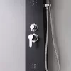 Malaga Black hidromasszázs zuhanypanel