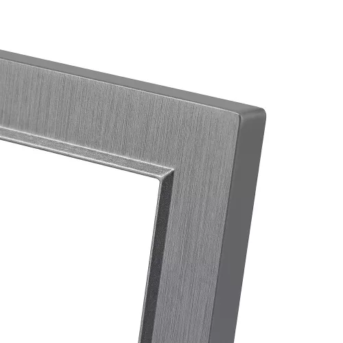 Nova IV kettő dugalj kettő USB csatlakozóval szürke szálcsiszolt kerettel