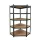 Nagy teherbírású sarokpolc 180x70x40-40 cm 175 kg fekete