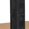 Nagy teherbírású polc 180x40x40 cm 150 kg fekete