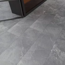   Leziter Fjord márvány mintás sötét szürke Vinyl SPC padló