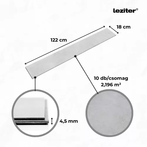 Leziter Serona kőhatású homokszürke Vinyl SPC padló