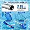 Teleszkópos rúd medence tisztító hálóhoz LMTH-01 2x180 cm, 0,8 mm, ezüst