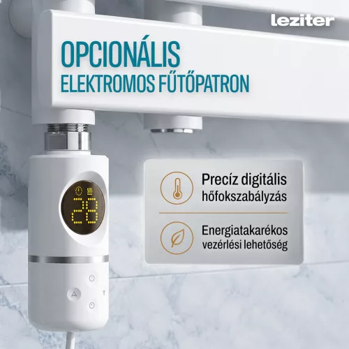 Solaro Design törölközőszárító radiátor 1200x600 mm fehér