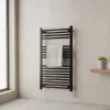Egyenes törölközőszárító radiátor 1000x500 mm fekete