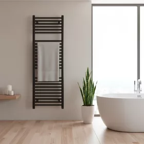 Egyenes törölközőszárító radiátor 1200x500 mm fekete