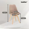 Velon 4+1 étkező garnitúra fehér-fekete