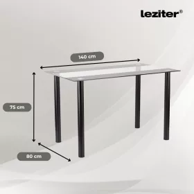 Zelma 4+1 étkező garnitúra fekete-fekete