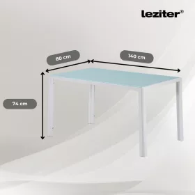 Nuvia 6+1 étkező garnitúra fehér-fekete