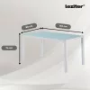 Mabel 4+1 étkező garnitúra fehér-szürke