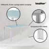 Mira 6+1 étkező garnitúra fehér-fekete