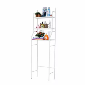 Fürdőszobai polc wc fölé, többszintes, fehér