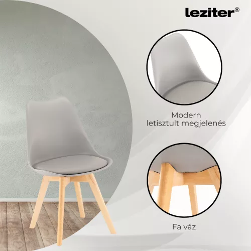 Zara 4+1 étkező garnitúra szürke-fehér