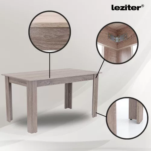 Zara 4+1 étkező garnitúra fekete-yorki tölgy
