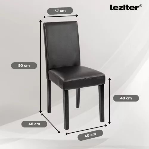 Leon 4+1 étkező garnitúra yorki tölgy-fekete