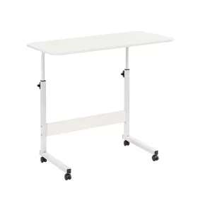 Állítható magasságú laptopasztal 80x40 cm fehér