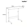 Állítható magasságú laptopasztal 80x40 cm fehér