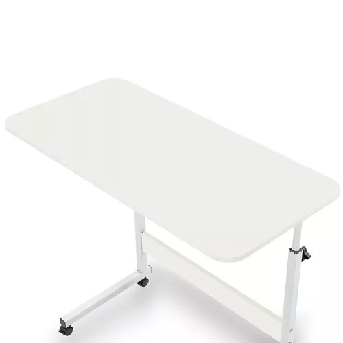 Állítható magasságú laptopasztal 80x40 cm fehér