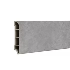 Vinyl SPC padlószegély Harbor beton szürke 2400x60x12 mm