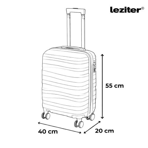 TraveLux Voyager kabinbőrönd keményfedeles 55x40x20 cm