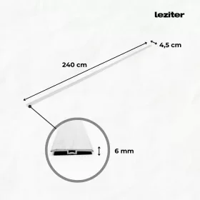   Vinyl SPC padló burkolatváltó Reno kőhatású szürke 2400x45x6 mm