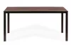 6 személyes kerti asztal 156x78 cm polywood barna