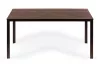 6 személyes kerti asztal 156x78 cm polywood barna