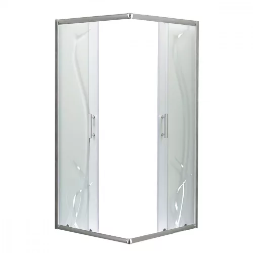 Spirit Bamboo 90x90 cm szögletes zuhanykabin, zuhanytálca nélkül