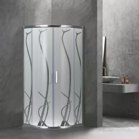   Spirit Bamboo 90x90 cm íves zuhanykabin zuhanytálca nélkül