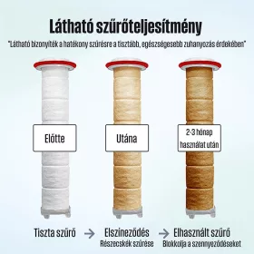 SF140 szűrőbetét POSEION BT100 zuhanyfejhez, 4 darab