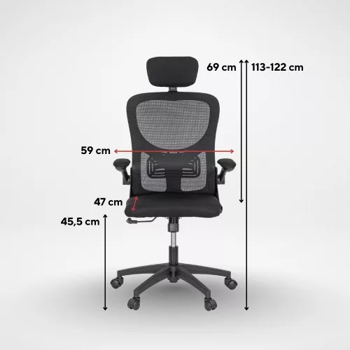 Flexo ergonomikus irodai forgószék deréktámasszal