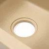 Gori szögletes egy medence + csepegtető gránit mosogató szifonnal bézs