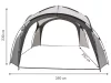 Szürke kerti pavilon 3,5x3,5 m